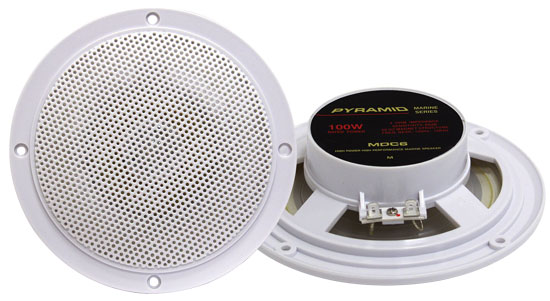 5.25'' Marine 100 Watts Dual Cone Waterproof Stereo Speakers