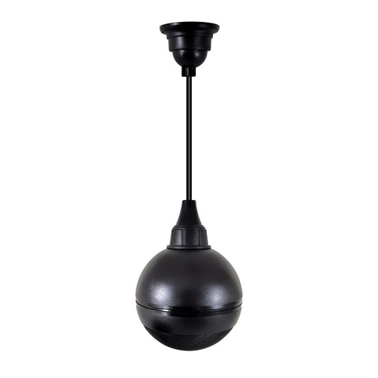 Ceiling Hanging Mount 5'' 70 Volt 75 Watts Ball Pendent Speaker with 70V, Transformer (Black Color)