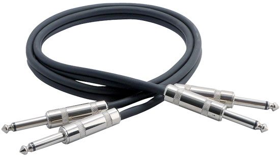 Premium Quality 3 Ft Dual 1/4'' Male To 1/4'' Male Jack
