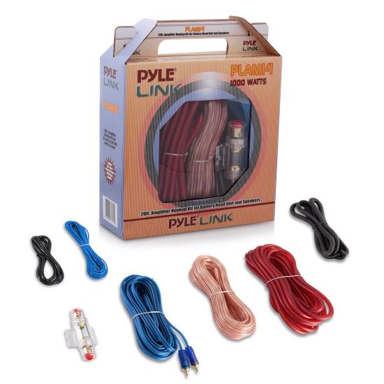 20ft 8 Gauge 1000 Watts Amplifier Hookup For Battery Head Unit & Speakers Installation Kit