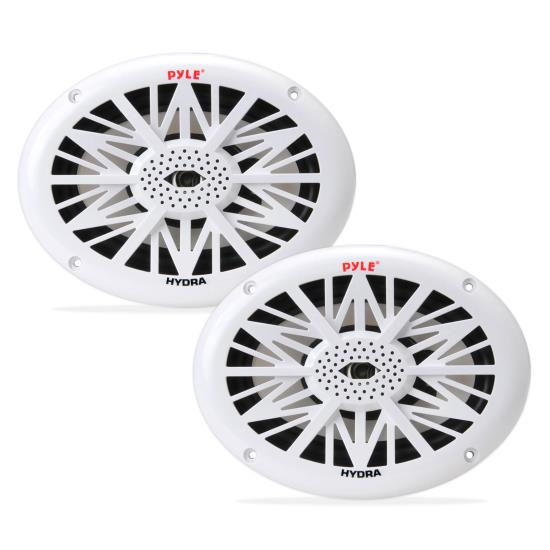 260 Watts 6'' x 9'' 2 Way White Marine Speakers