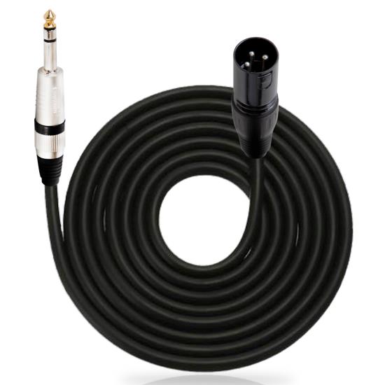 20 Feet 12 Gauge Professional 1/4'' Phono To XLR Male