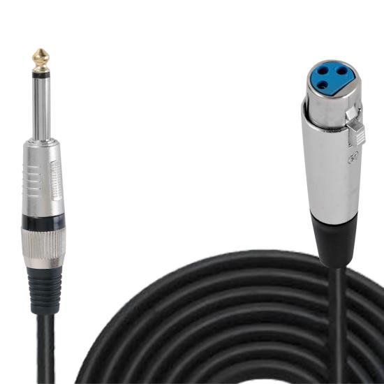 30ft. Professional Microphone Cable 1/4'' Male to XLR Female