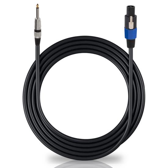 50ft. 12 Gauge Professional Speaker Cable Compatible With Speakon Connector to 1/4''