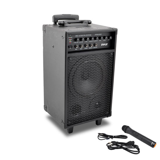 500W VHF Wireless Portable PA System /Echo W/Ipod Dock